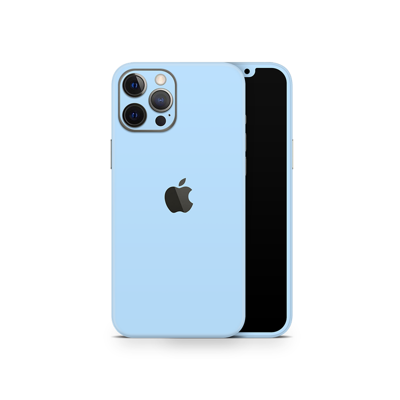 SkinNit Decal Sticker Skin Apple iPhone 12 Pro Pastel Blue (Decal Skin)