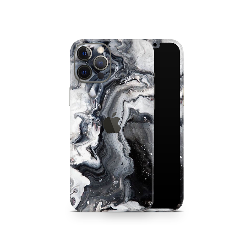 SkinNit Decal Sticker Skin Apple iPhone 12 Pro Max Marble White Desert (Decal Skin)