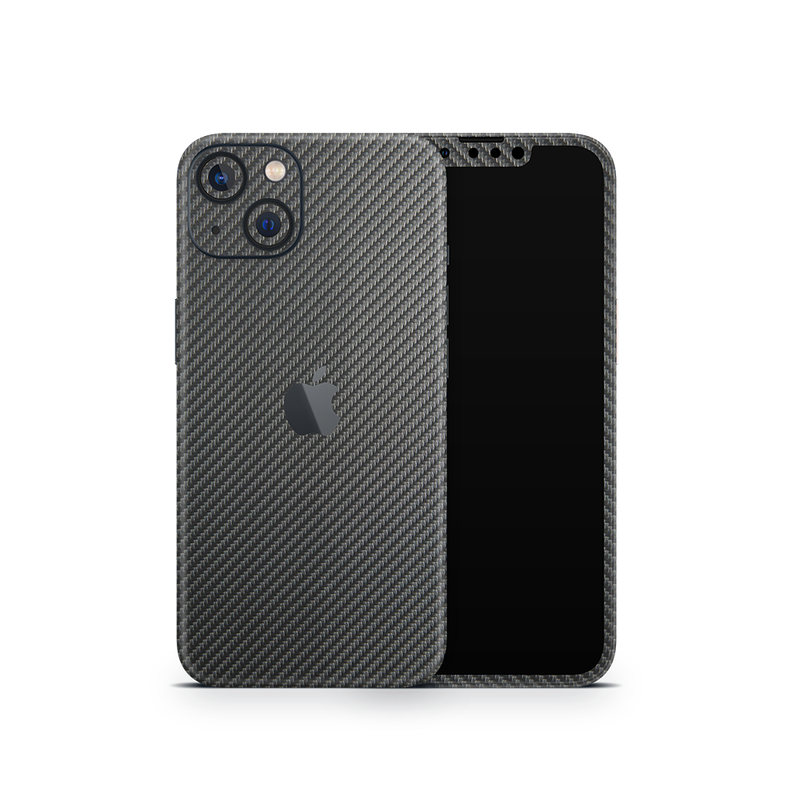 SkinNit Decal Sticker Skin Apple iPhone 13 Carbon Fiber Anthracite (Decal Skin)
