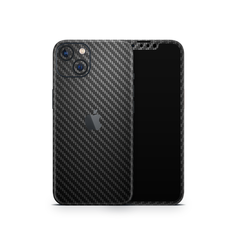 SkinNit Decal Sticker Skin Apple iPhone 13 Carbon Fiber Black (Decal Skin)