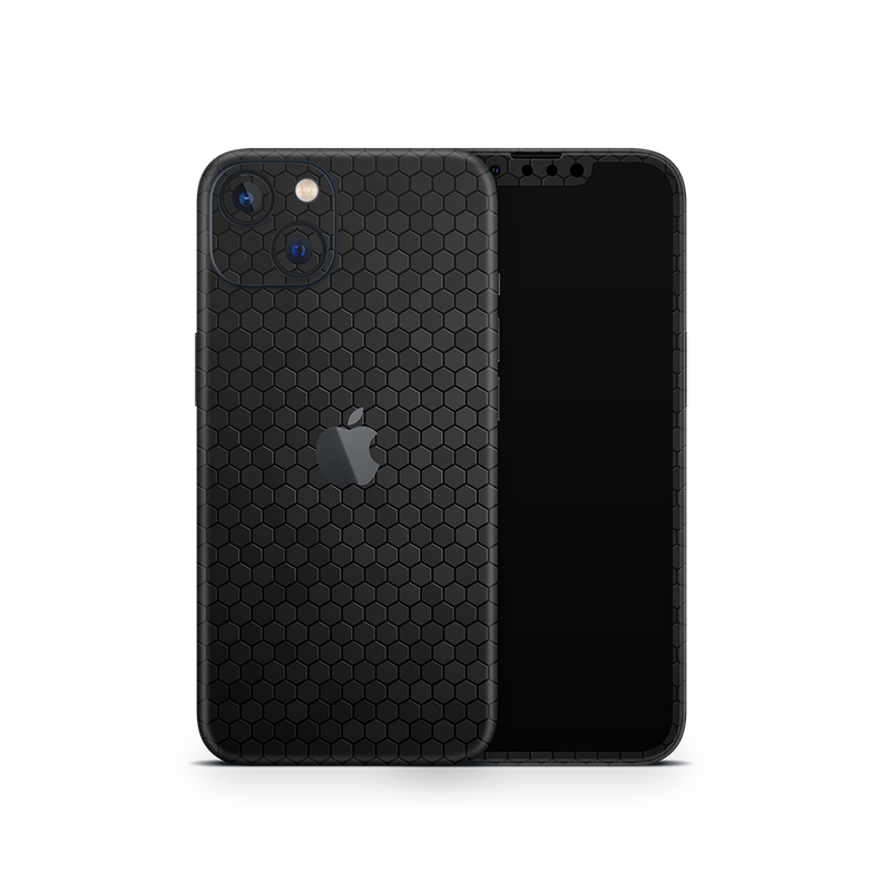 SkinNit Decal Sticker Skin Apple iPhone 13 Honeycomb Black (Decal Skin)