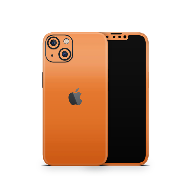 SkinNit Decal Sticker Skin Apple iPhone 13 Matte Orange (Decal Skin)