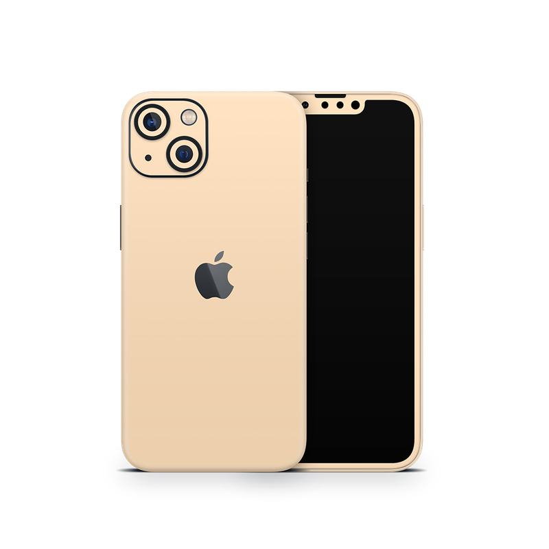 SkinNit Decal Sticker Skin Apple iPhone 13 Mini Pastel Matte Orange (Decal Skin)