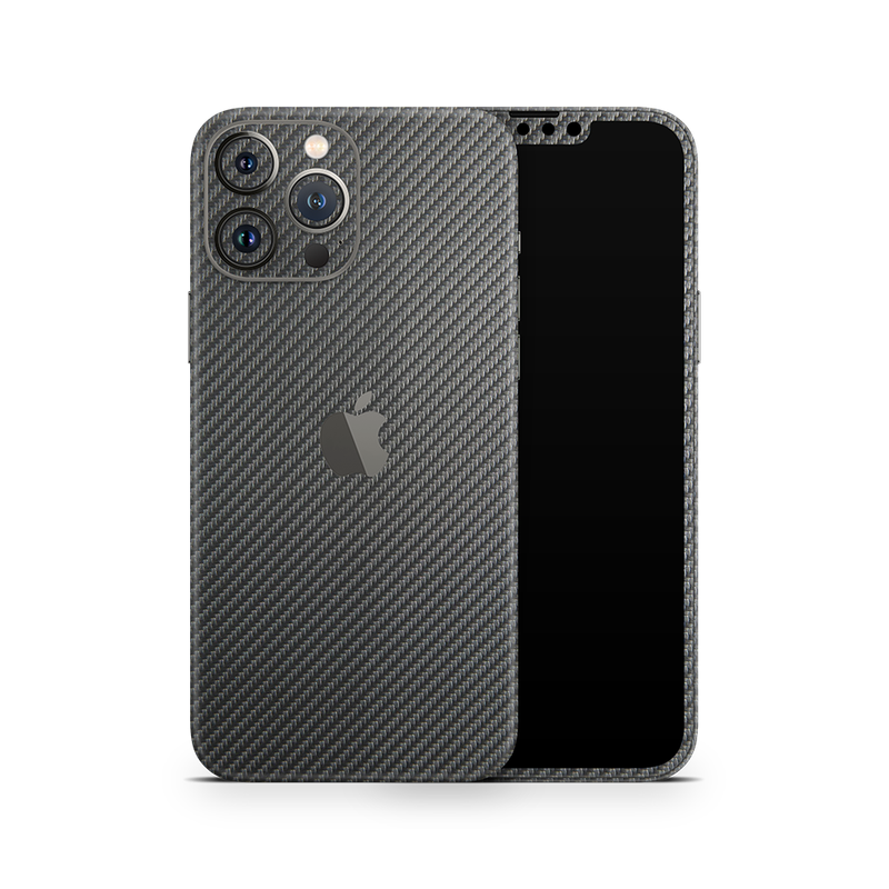 SkinNit Decal Sticker Skin Apple iPhone 13 Pro Max Carbon Fiber Anthracite (Decal Skin)