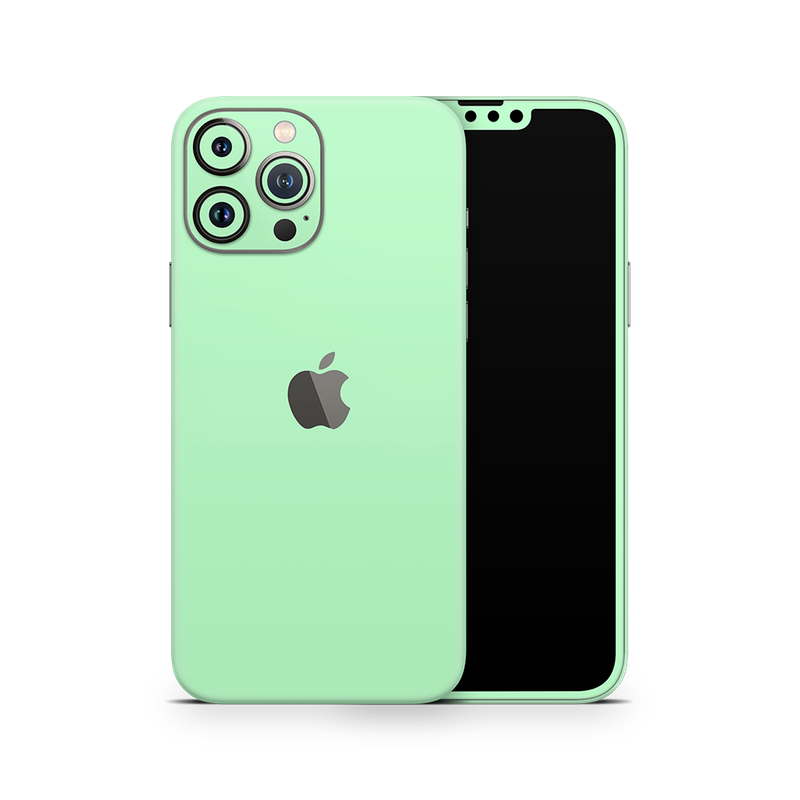 SkinNit Decal Sticker Skin Apple iPhone 13 Pro Max Pastel Green (Decal Skin)