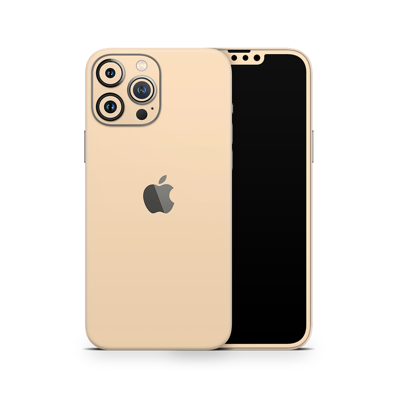 SkinNit Decal Sticker Skin Apple iPhone 13 Pro Pastel Matte Orange (Decal Skin)
