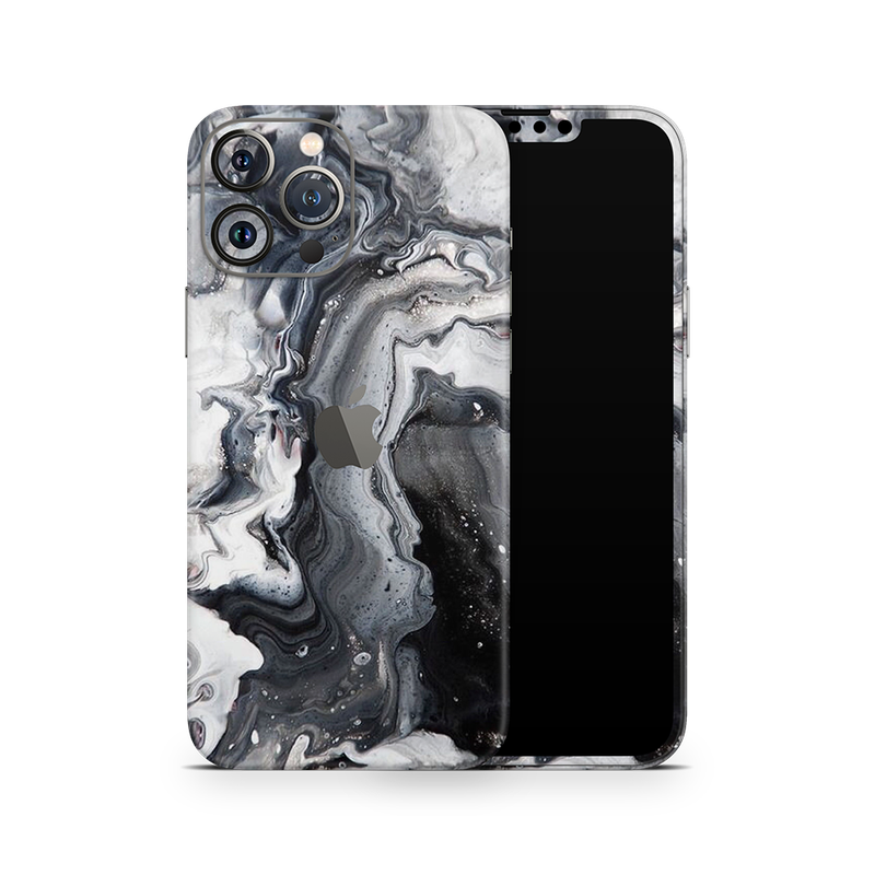 SkinNit Decal Sticker Skin Apple iPhone 13 Pro Marble White Desert (Decal Skin)