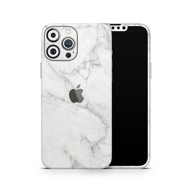 SkinNit Decal Sticker Skin Apple iPhone 13 Pro Max Marble White (Decal Skin)