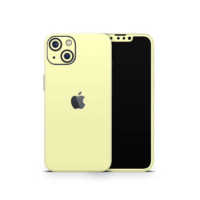 SkinNit Decal Sticker Skin Apple iPhone 13 Pastel Yellow (Decal Skin)