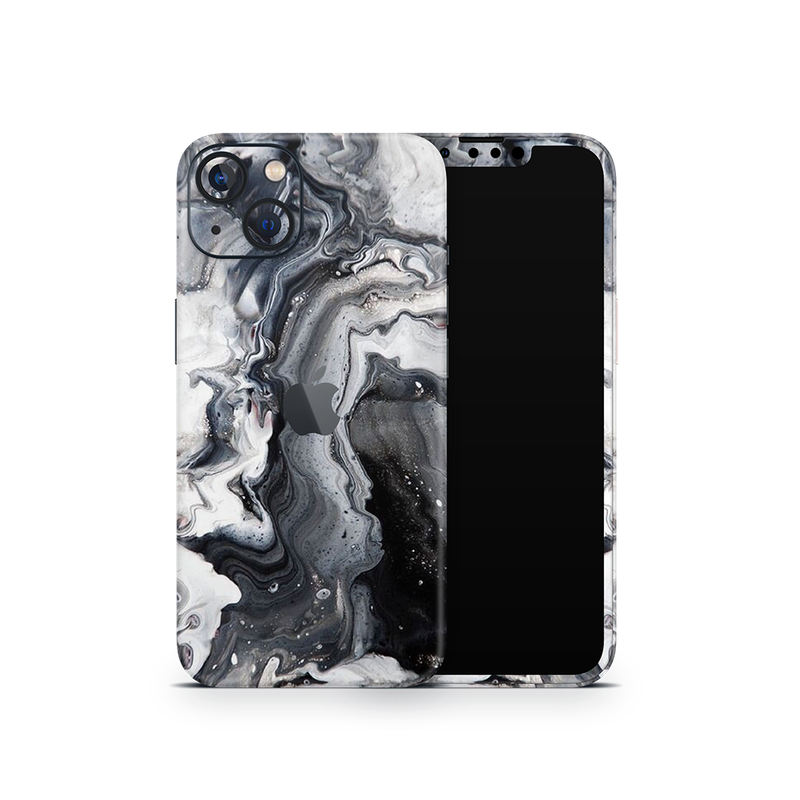 SkinNit Decal Sticker Skin Apple iPhone 13 Marble White Desert (Decal Skin)