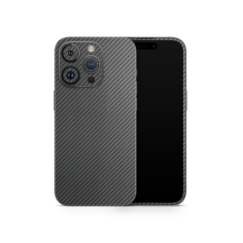 SkinNit Decal Sticker Skin Apple iPhone 15 Pro Max Carbon Fiber Anthracite