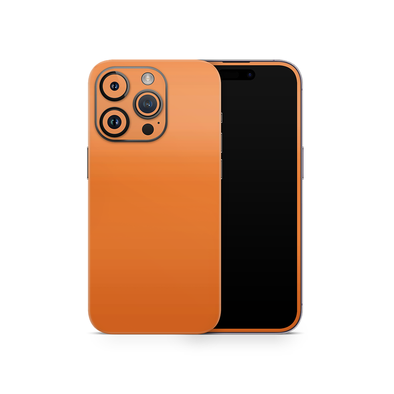 SkinNit Decal Sticker Skin Apple iPhone 15 Pro Matte Orange