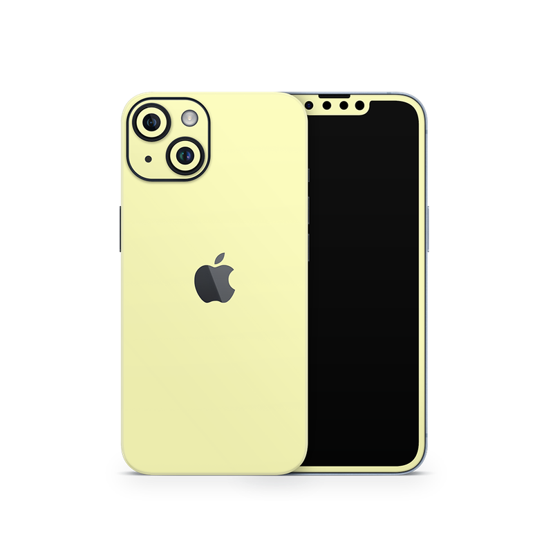SkinNit Decal Sticker Skin Apple iPhone 15 Plus Pastel Yellow