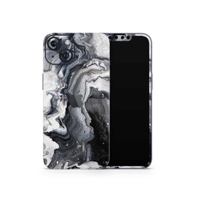 SkinNit Decal Sticker Skin Apple iPhone 15 Plus Marble White Desert