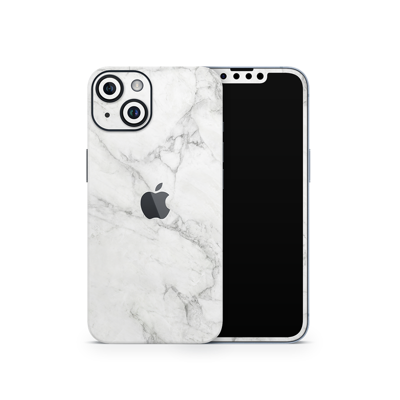 SkinNit Decal Sticker Skin Apple iPhone 15 Plus Marble White