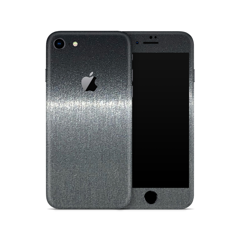SkinNit Decal Sticker Skin Apple iPhone 8 Brushed Steel (Decal Skin)
