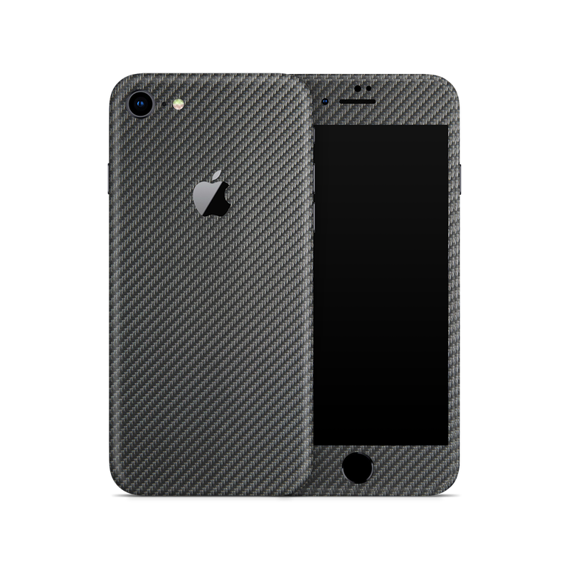 SkinNit Decal Sticker Skin Apple iPhone 8 Carbon Fiber Anthracite (Decal Skin)