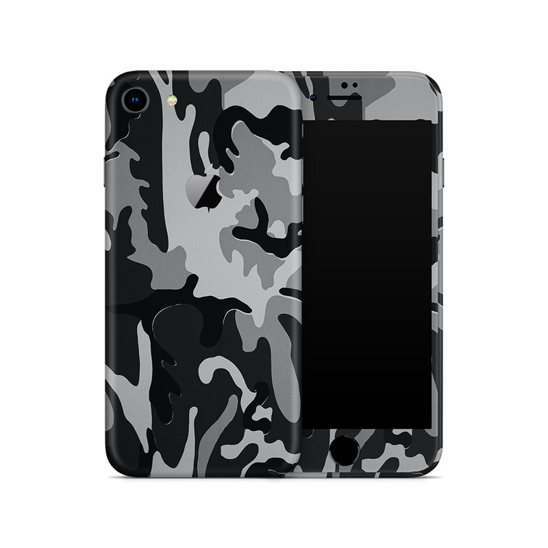 SkinNit Decal Sticker Skin Apple iPhone 8 Camo Snow (Decal Skin)