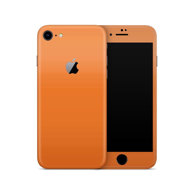 SkinNit Decal Sticker Skin Apple iPhone 8 Matte Orange (Decal Skin)