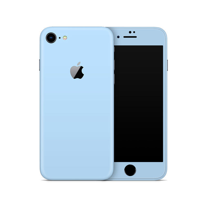 SkinNit Decal Sticker Skin Apple iPhone 8 Pastel Blue (Decal Skin)