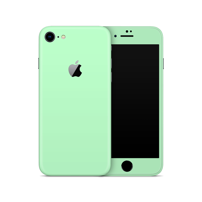 SkinNit Decal Sticker Skin Apple iPhone 8 Pastel Green (Decal Skin)