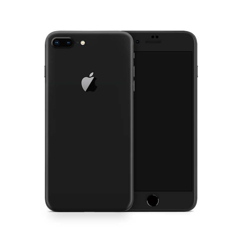 SkinNit Decal Sticker Skin Apple iPhone 8 Plus Matte Black (Decal Skin)