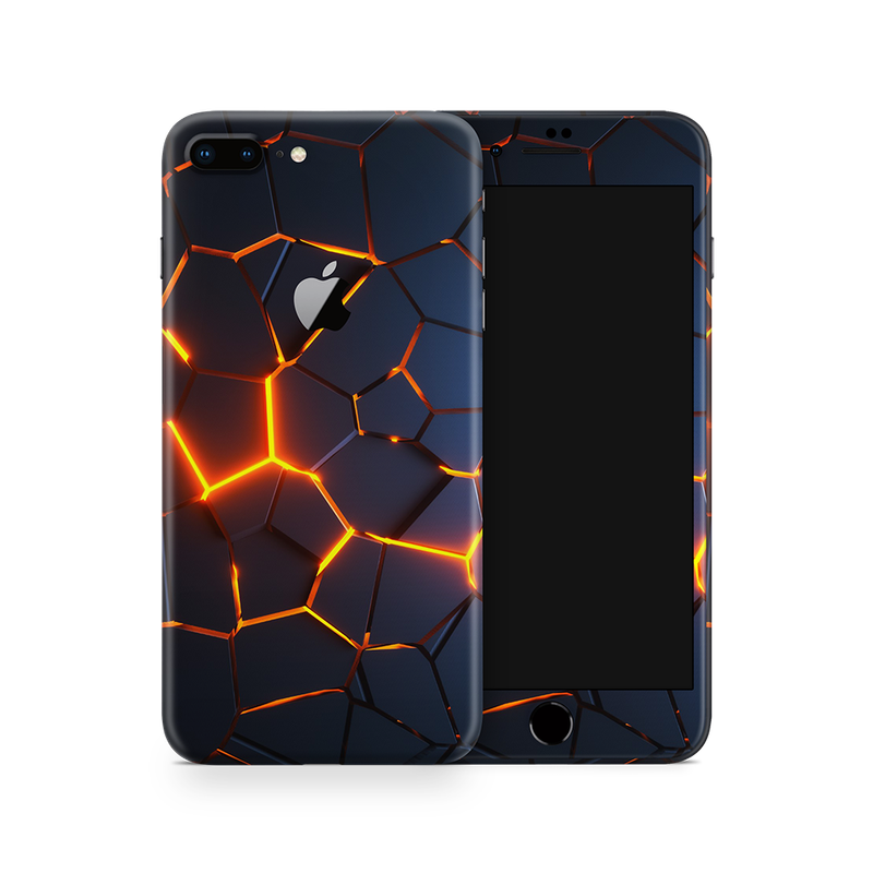 SkinNit Decal Sticker Skin Apple iPhone 8 Plus Premium Lava (Decal Skin)