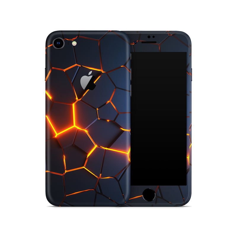 SkinNit Decal Sticker Skin Apple iPhone 8 Premium Lava (Decal Skin)