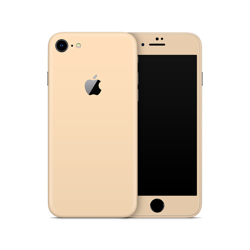 SkinNit Decal Sticker Skin Apple iPhone 8 Pastel Matte Orange (Decal Skin)