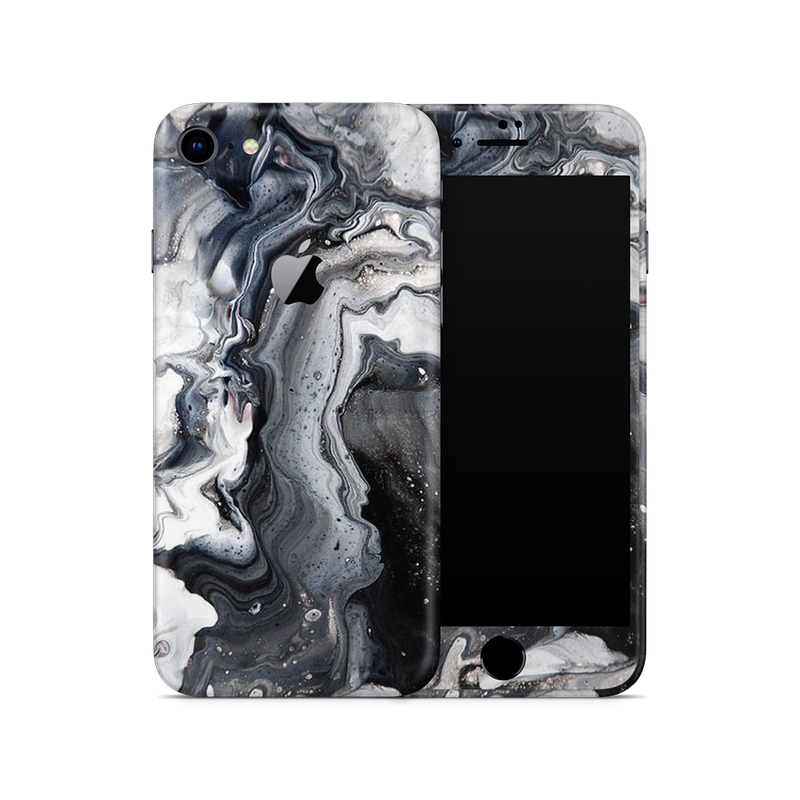 SkinNit Decal Sticker Skin Apple iPhone 8 Marble White Desert (Decal Skin)