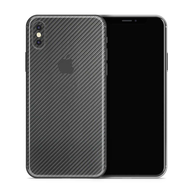 SkinNit Decal Sticker Skin Apple iPhone X Carbon Fiber Anthracite (Decal Skin)