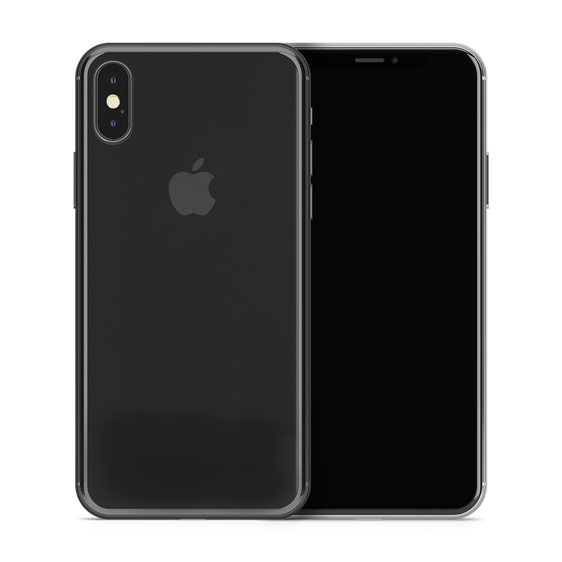 SkinNit Decal Sticker Skin Apple iPhone X Matte Black (Decal Skin)