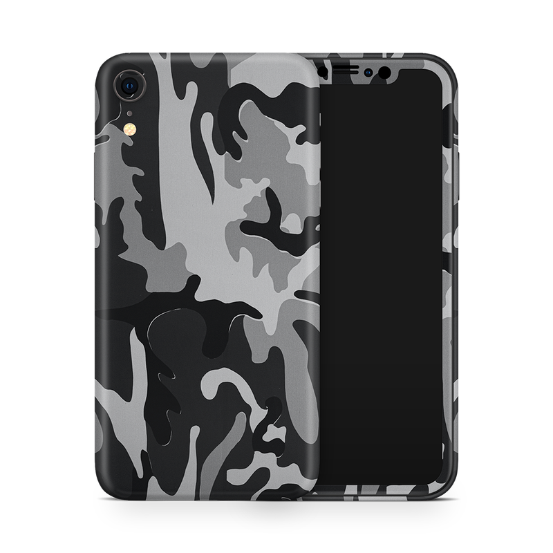 SkinNit Decal Sticker Skin Apple iPhone XR Camo Snow (Decal Skin)