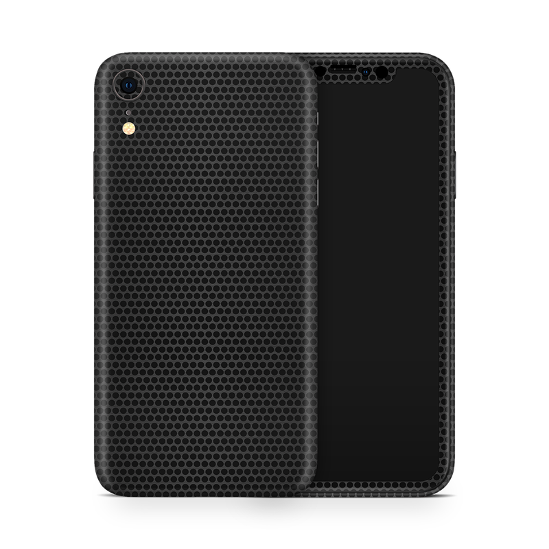 SkinNit Decal Sticker Skin Apple iPhone XR Matrix Black (Decal Skin)