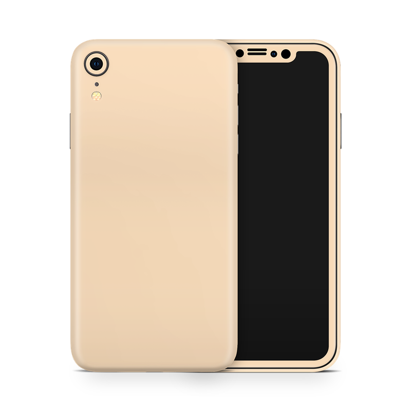 SkinNit Decal Sticker Skin Apple iPhone XR Pastel Matte Orange (Decal Skin)