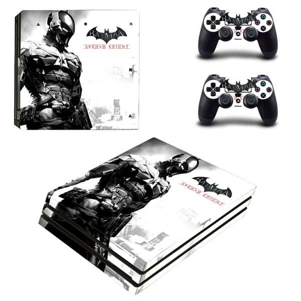 SkinNit Decal Sticker Skin For PS4 Pro: Batman Arkham Knight White