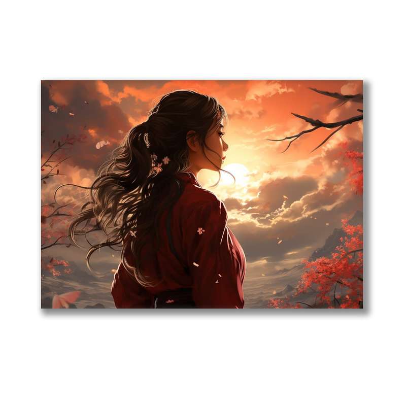 Canvas Wall Art: Autumn Whisper - Poetic Canvas Print