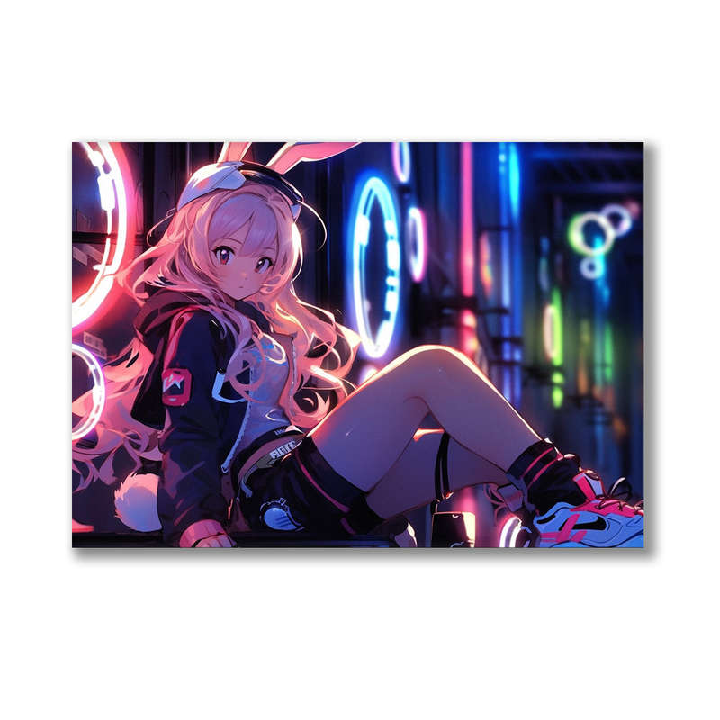 Canvas Wall Art: Neon Nights Canvas Print