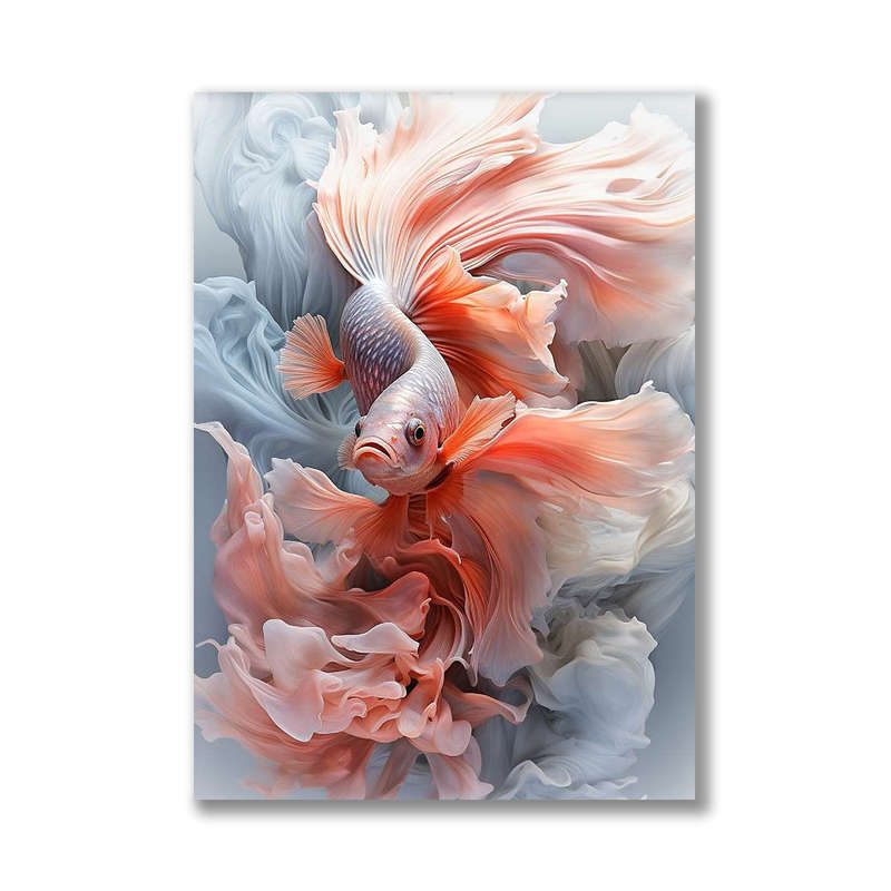 Canvas Wall Art: Aquatic Grace Canvas Print