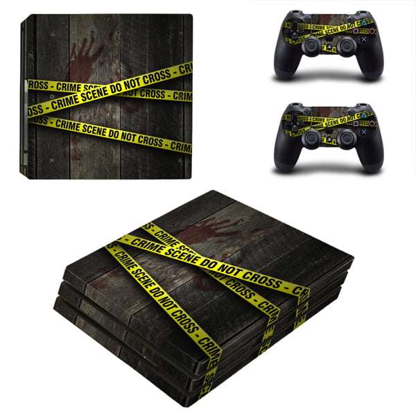 SkinNit Decal Sticker Skin For PS4 Pro: Crime Scene