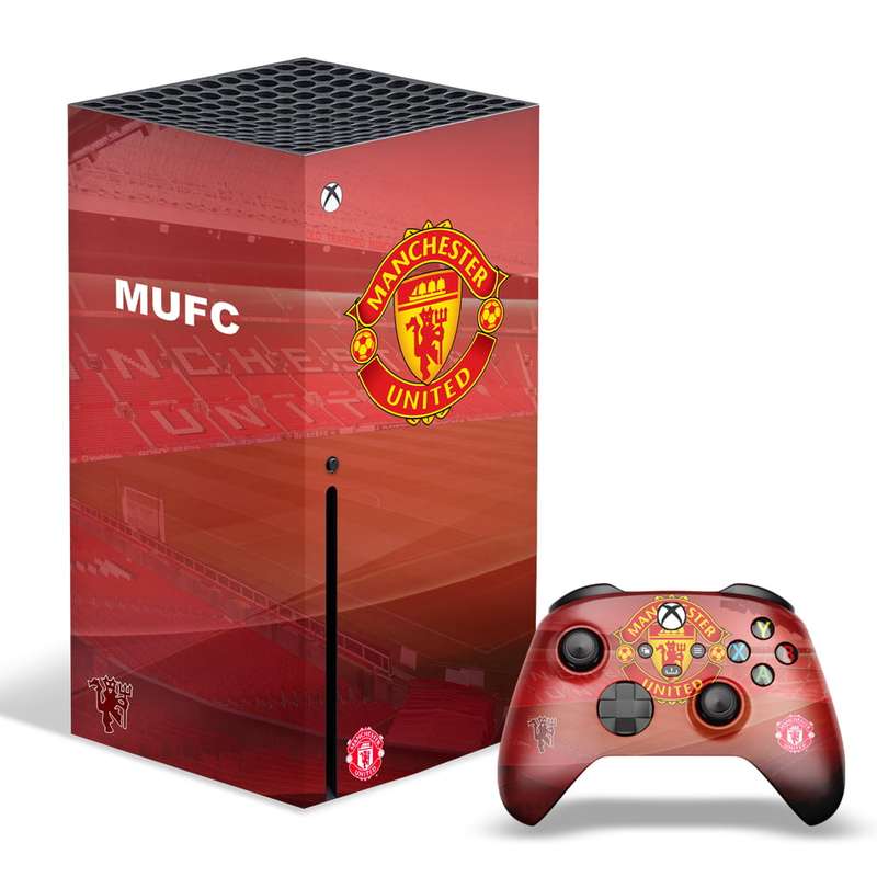 SkinNit Decal Sticker Skin For Xbox Series X: Manchester United