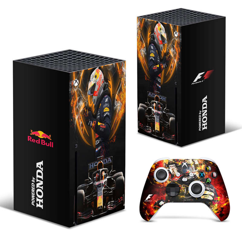 SkinNit Decal Sticker Skin For Xbox Series X: Formula 1