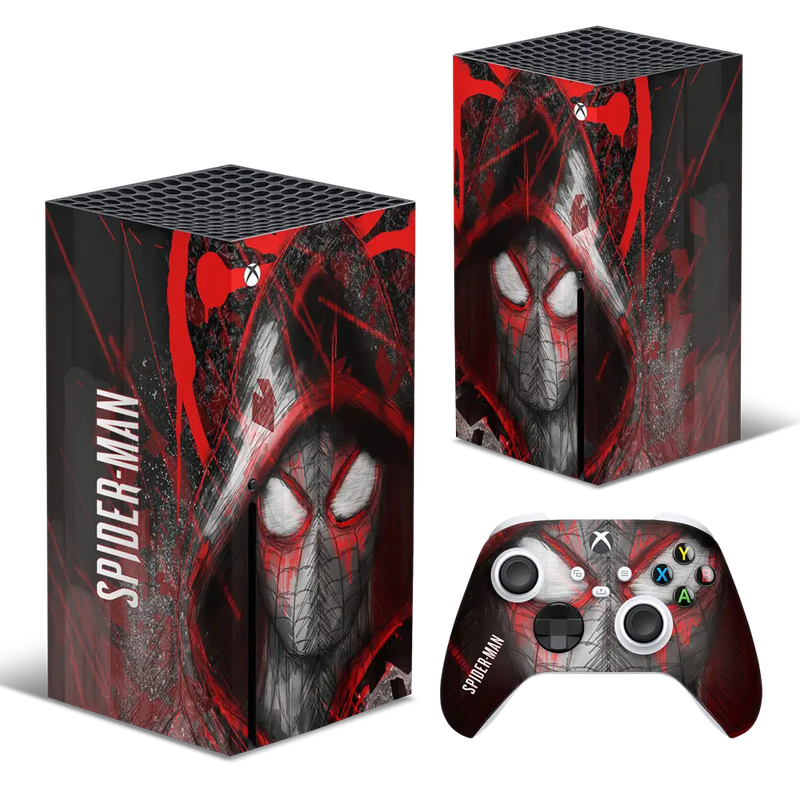 SkinNit Decal Sticker Skin For Xbox Series X: Spider-Man