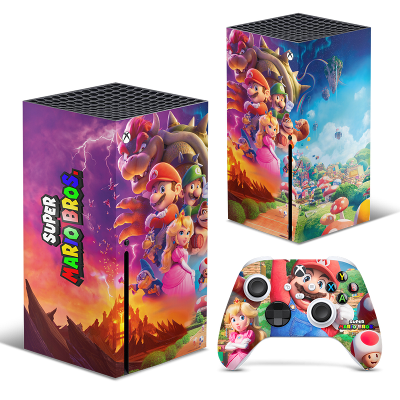 SkinNit Decal Sticker Skin For Xbox Series X: Super Mario Brothers