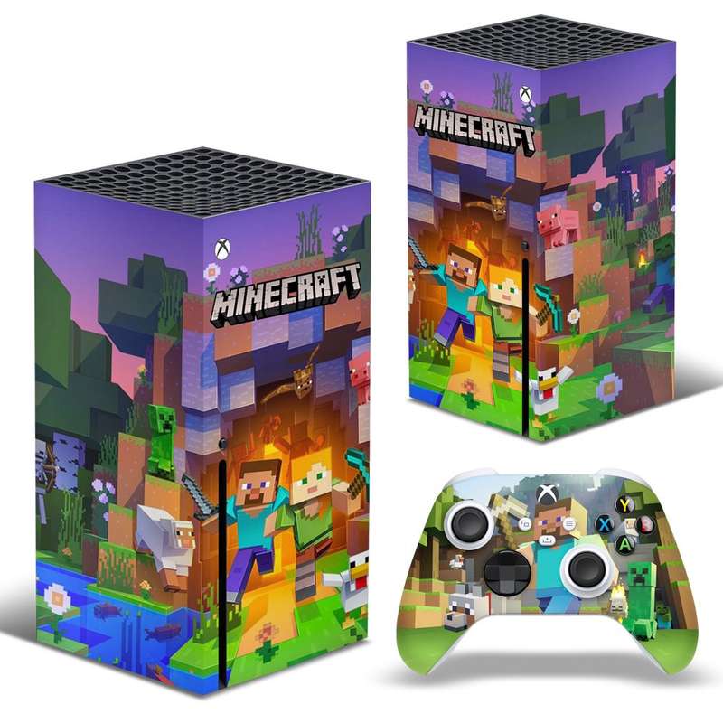 SkinNit Decal Sticker Skin For Xbox Series X: Minecraft