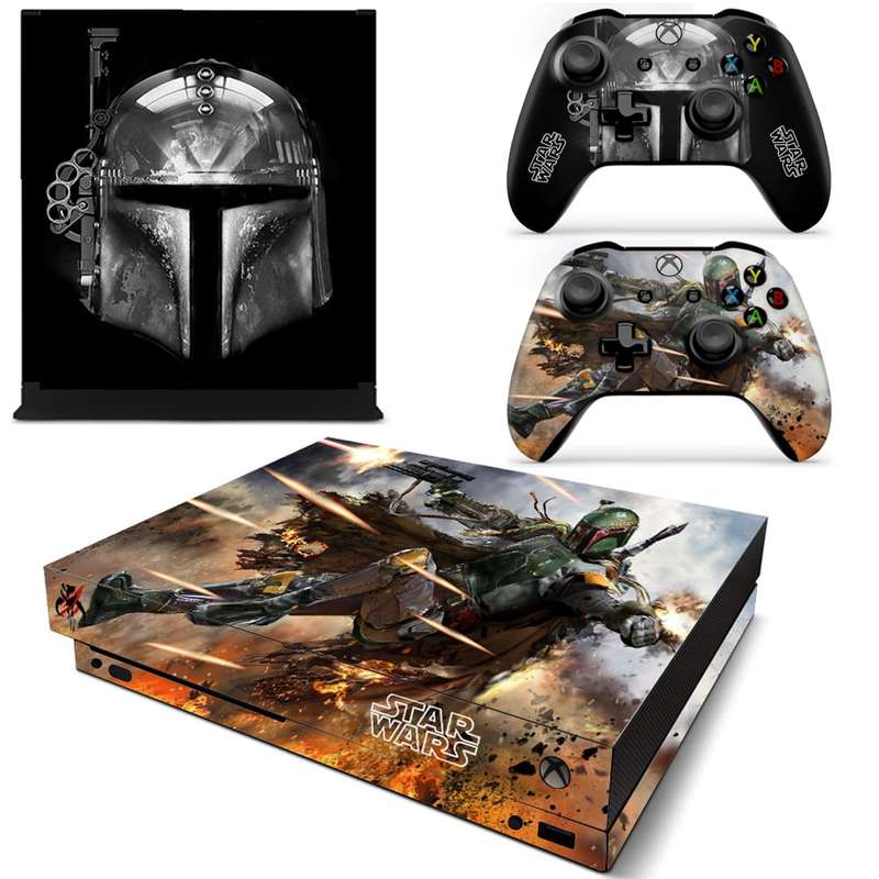 SkinNit Decal Sticker Skin For Xbox One X: Mandalorian