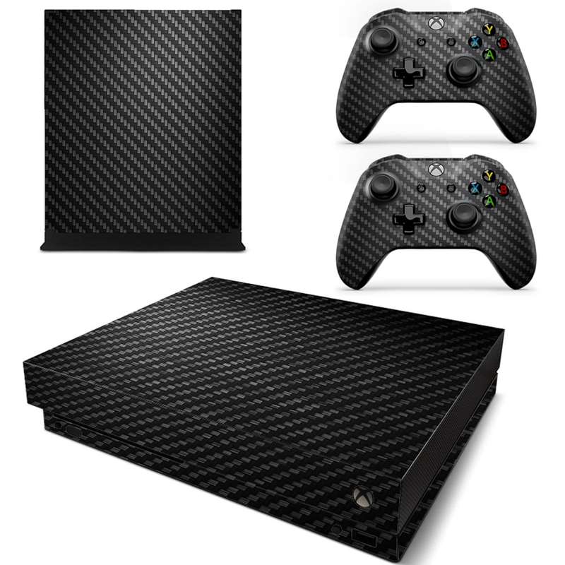 SkinNit Decal Sticker Skin For Xbox one X: Carbon Fiber (Textured)
