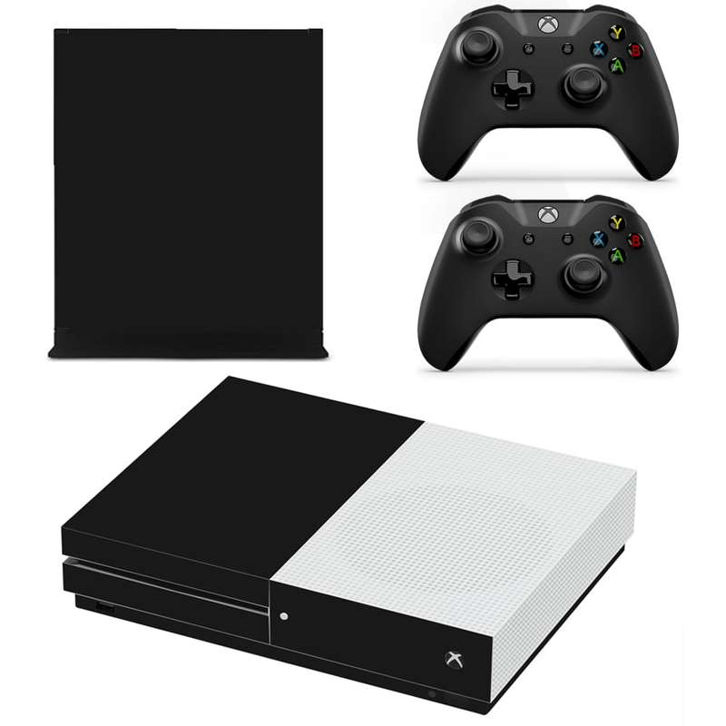 SkinNit Decal Sticker Skin For Xbox one S: Matte Black