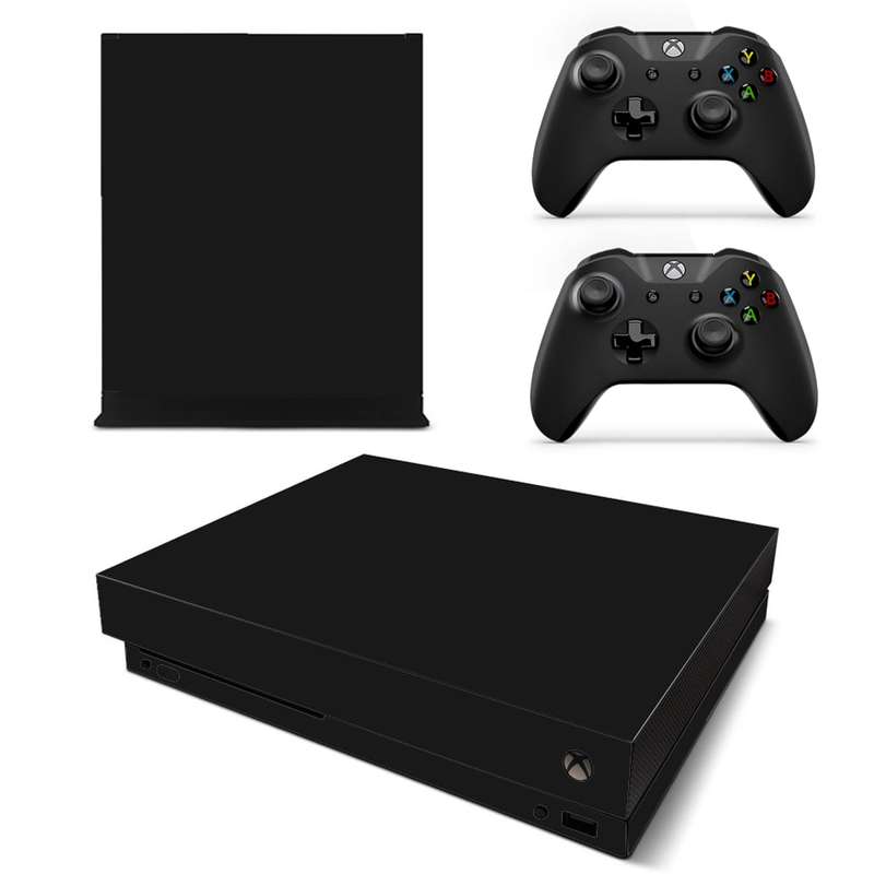 SkinNit Decal Sticker Skin For Xbox one X: Matte Black