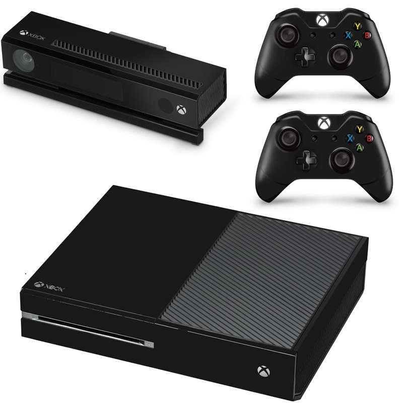 SkinNit Decal Sticker Skin For Xbox one: Matte Black